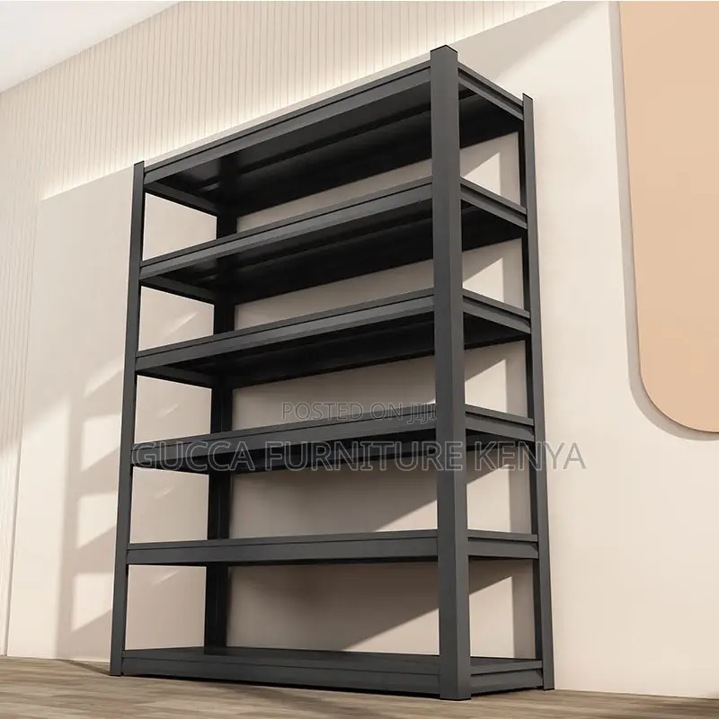 5-tier Metallic Office Shelving File Rack