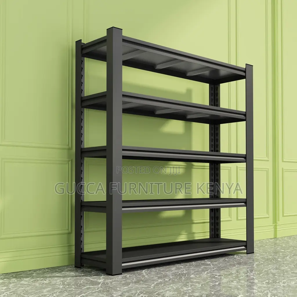 5-tier Metallic Office Shelving File Rack
