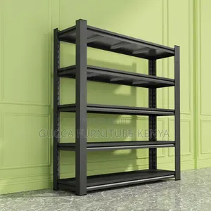 5-tier Metallic Office Shelving File Rack