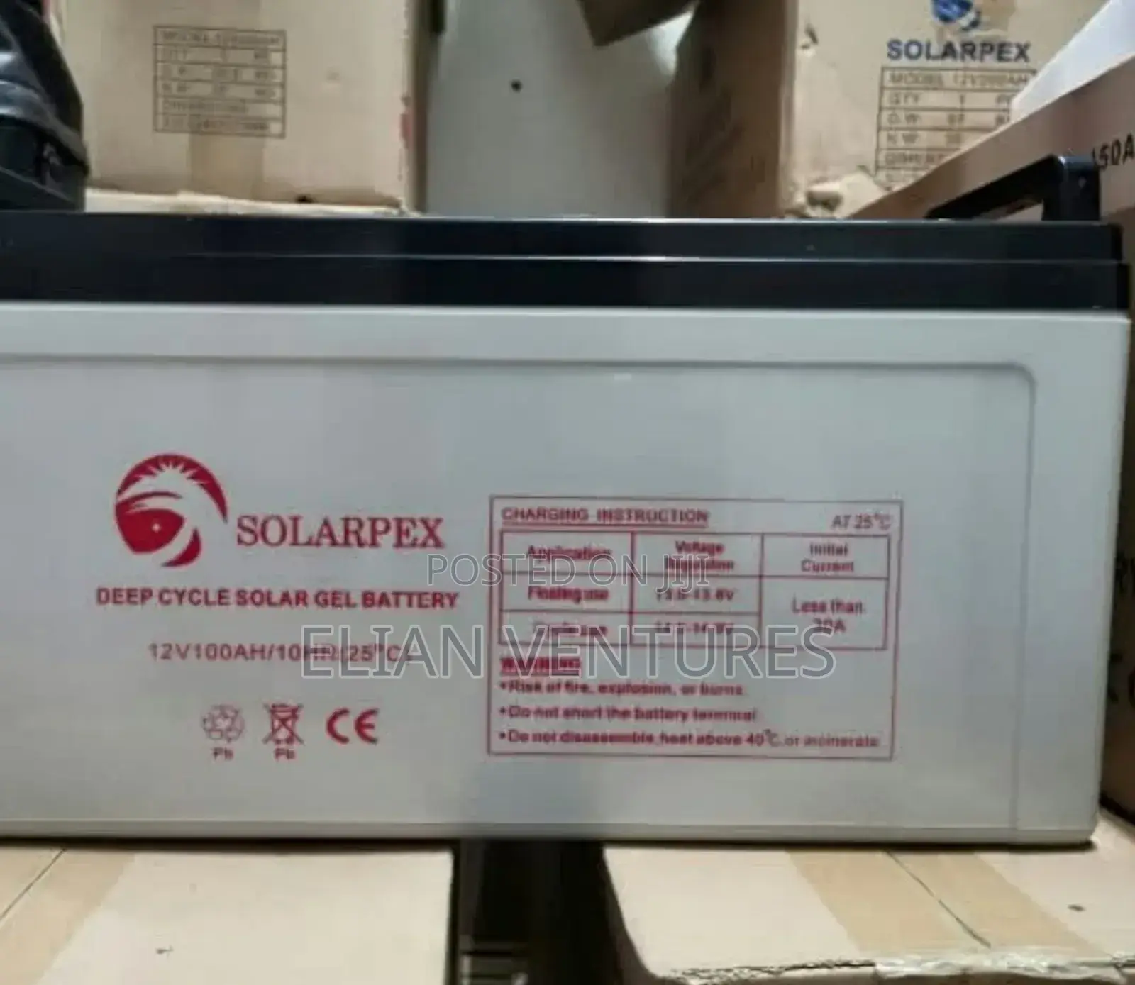 Top Brand 100 Ah Battery Solarpex