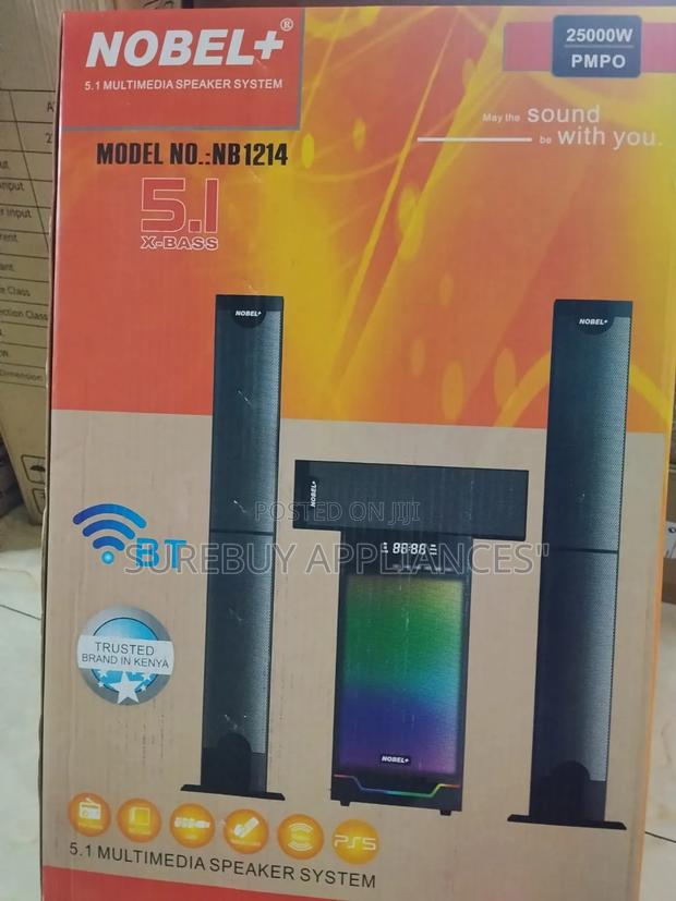 Nobel Nb-1214 5.1ch 25,000 W Bluetooth Multimedia Speaker System