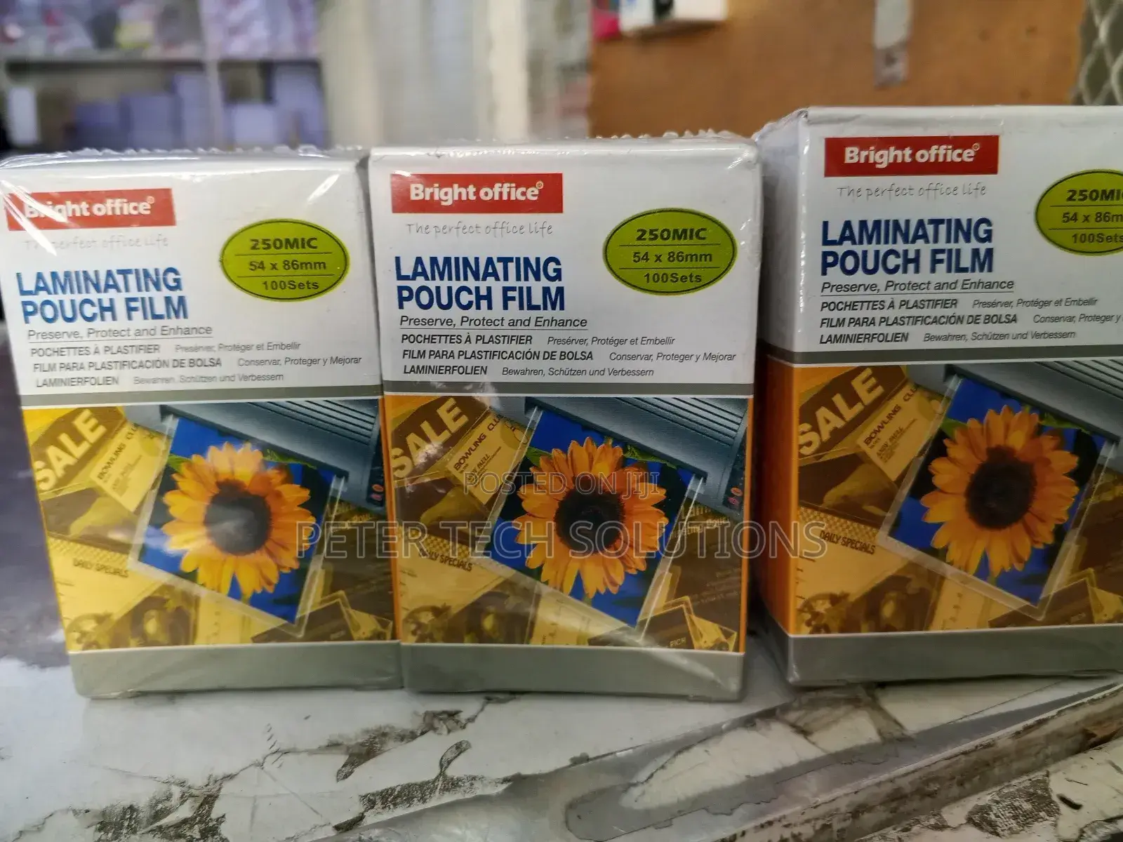 Laminating Pouch Film Id Size 250 Microm