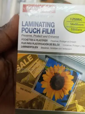 Lamination Pouch Film Id Size 125 Micron