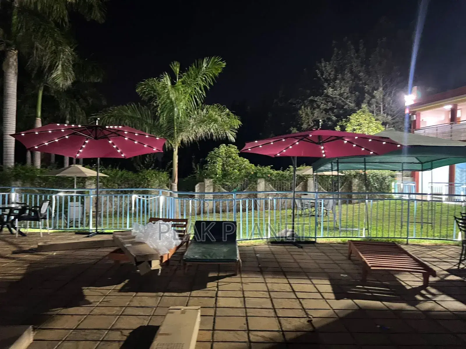 Solar Powered Gazebo With Led Lights