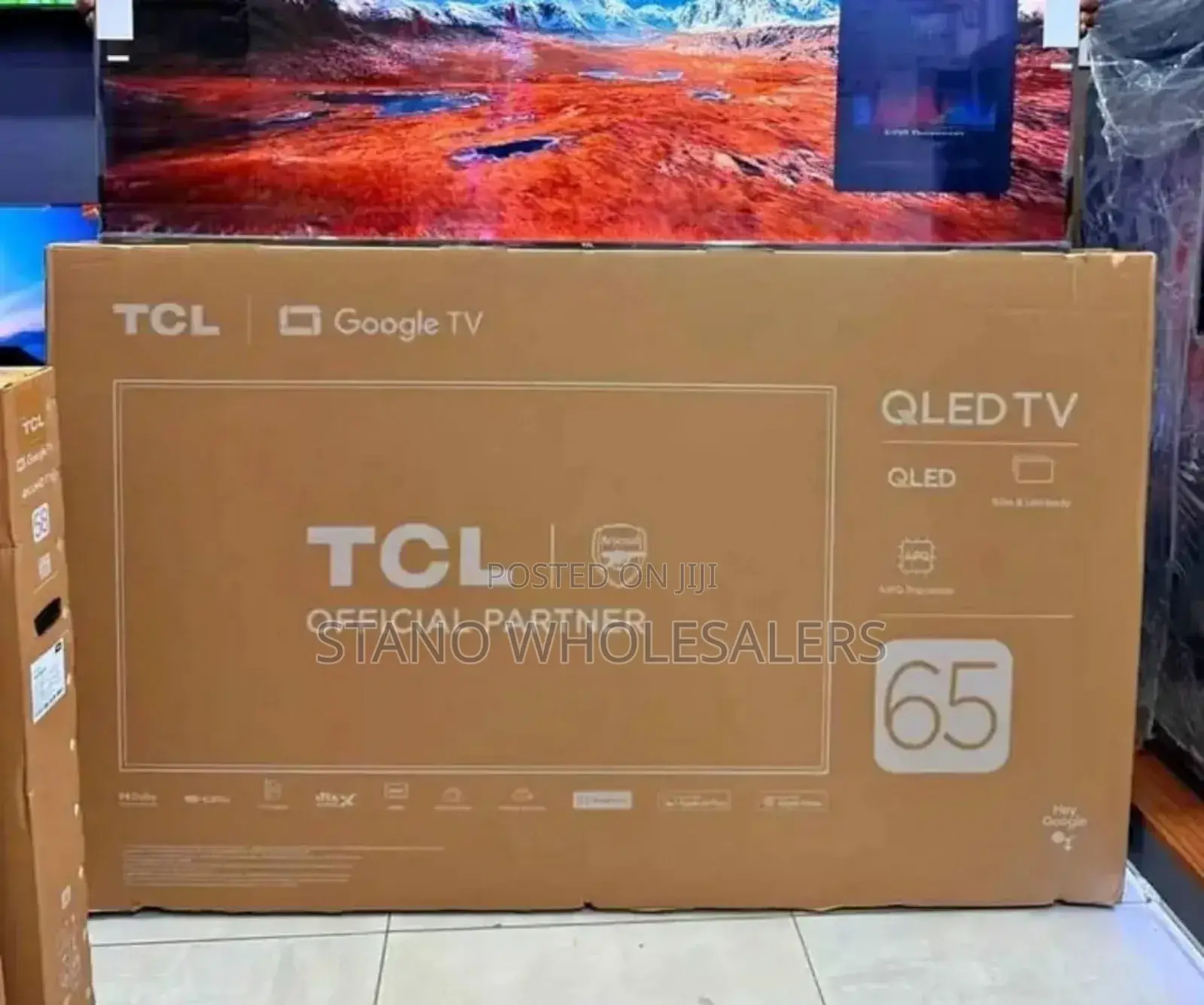 Frameless TCL 65 Inch Television Qled Tv T65