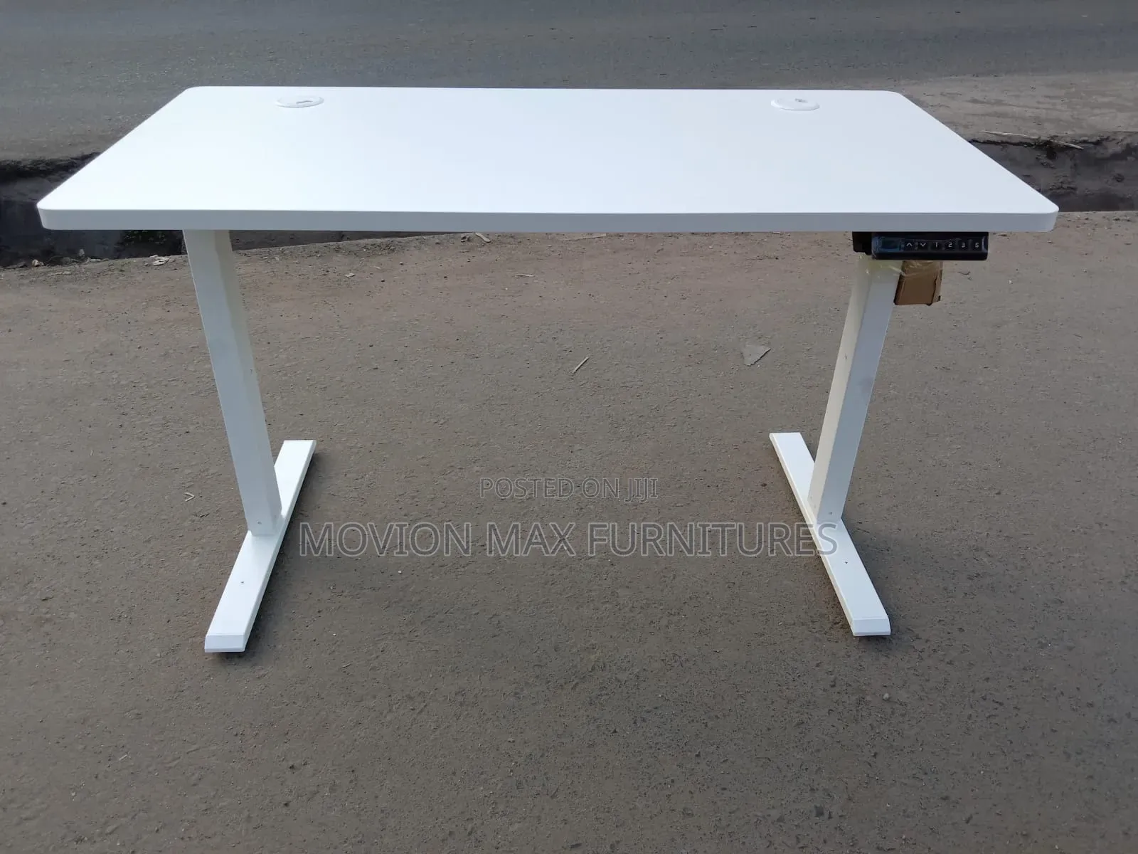 Metallic Adjustable Height Electric Table
