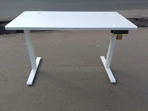 Metallic Adjustable Height Electric Table
