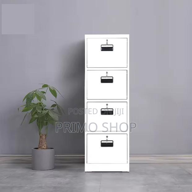 Office Cabinet : 4-Drawer Metallic Locker Office Cabinet With 4 Key