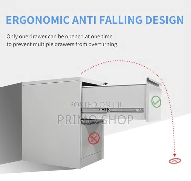 Office Cabinet : 4-Drawer Metallic Locker Office Cabinet With 4 Key - thumbnail 5