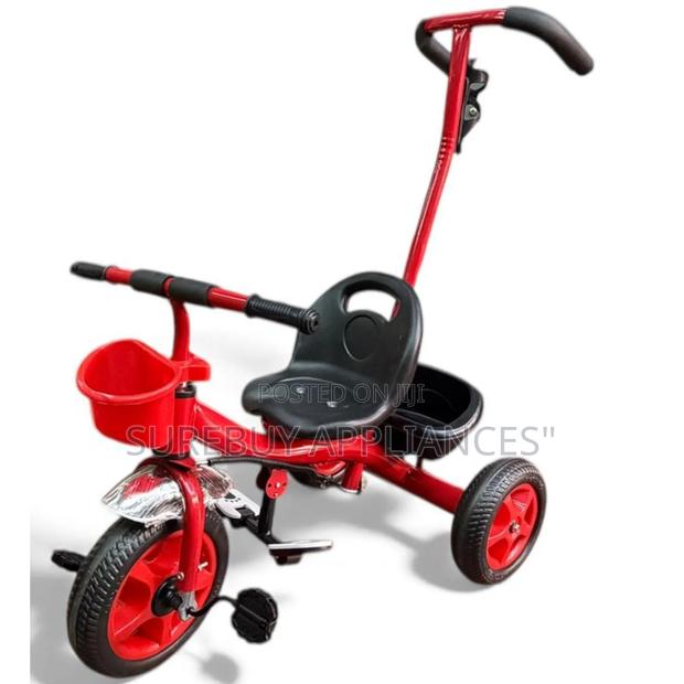 Kids Tricycle With Push Handle and Parent Control - main view