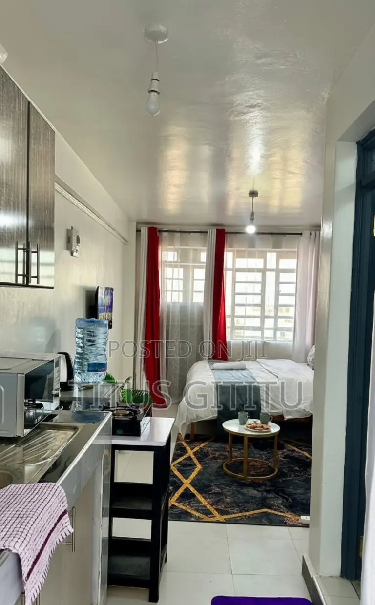 New Studio Airbnb Kasarani Seasons | Furnished Balcony |