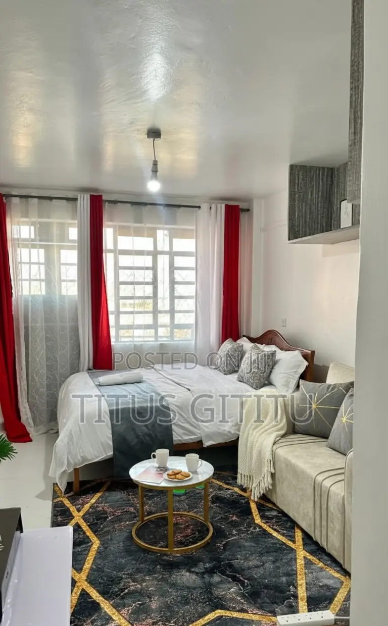 New Studio Airbnb Kasarani Seasons | Furnished Balcony |