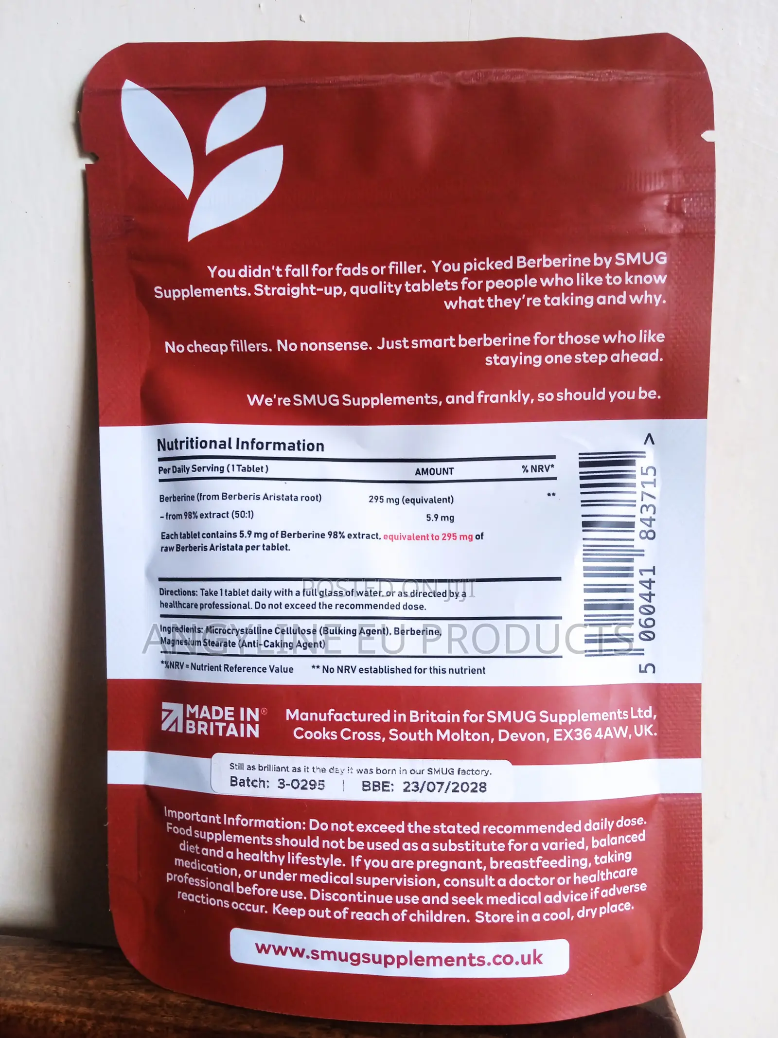 Berberine For Weight Loss Tablets (365)