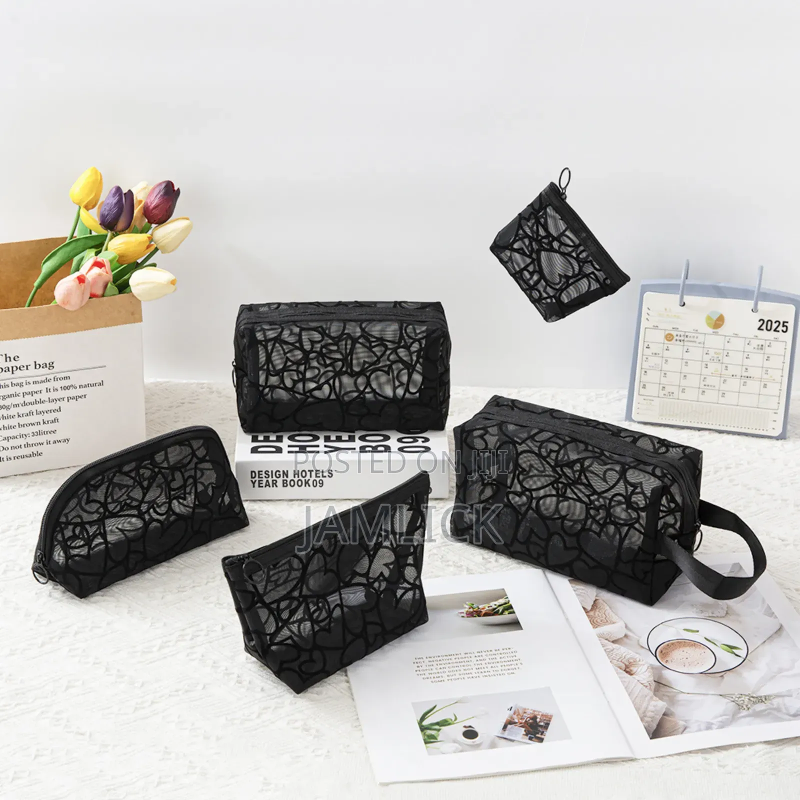 Heart-Shaped 5pcs Waterproof Travel Bag Set –Av