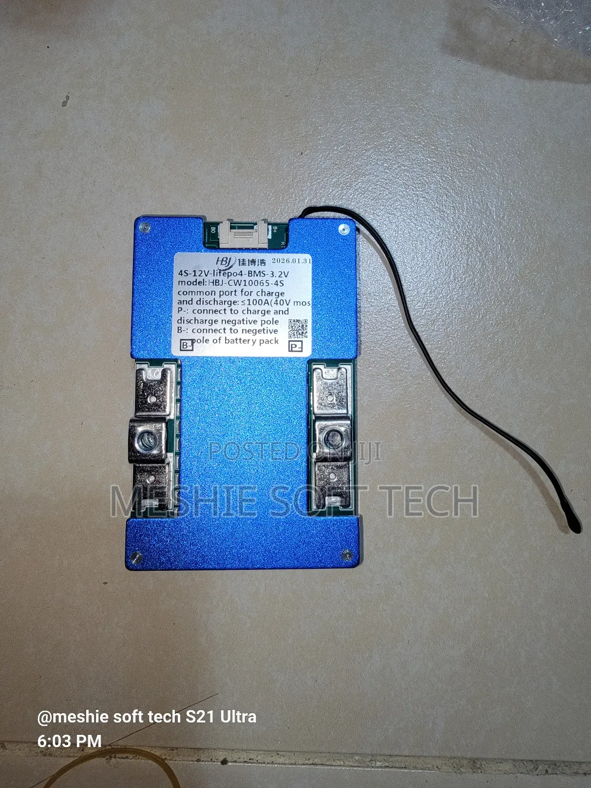 BMS 4s Lifepo4 100a