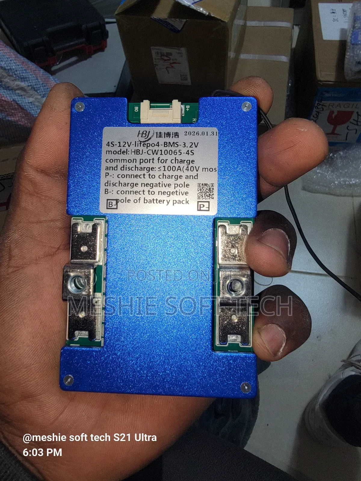 BMS 4s Lifepo4 100a