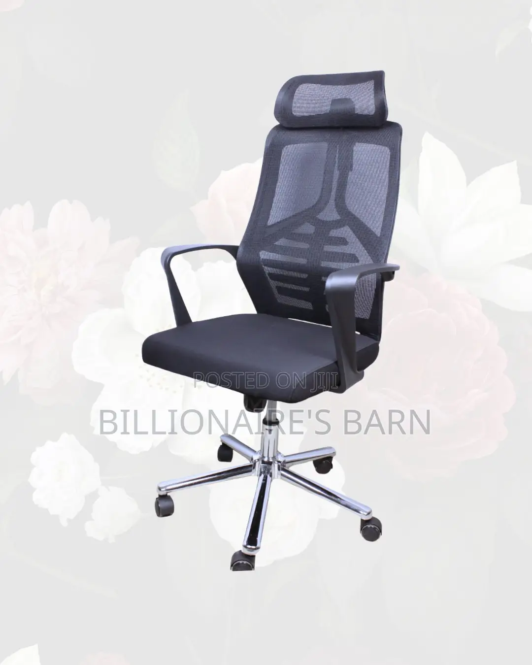 Black High-Back Mesh Chair | Firm Support With a Soft Landing Seat