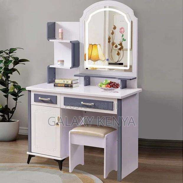 Wooden Dressing Table With Led Light