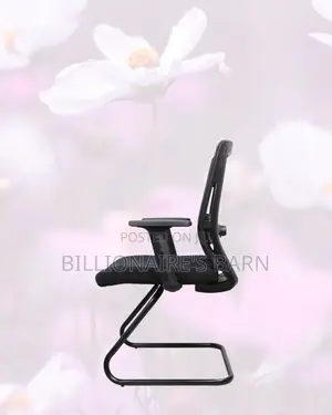 Black Visitor Chair | Boardroom-Ready Style | Powder-Coated Steel
