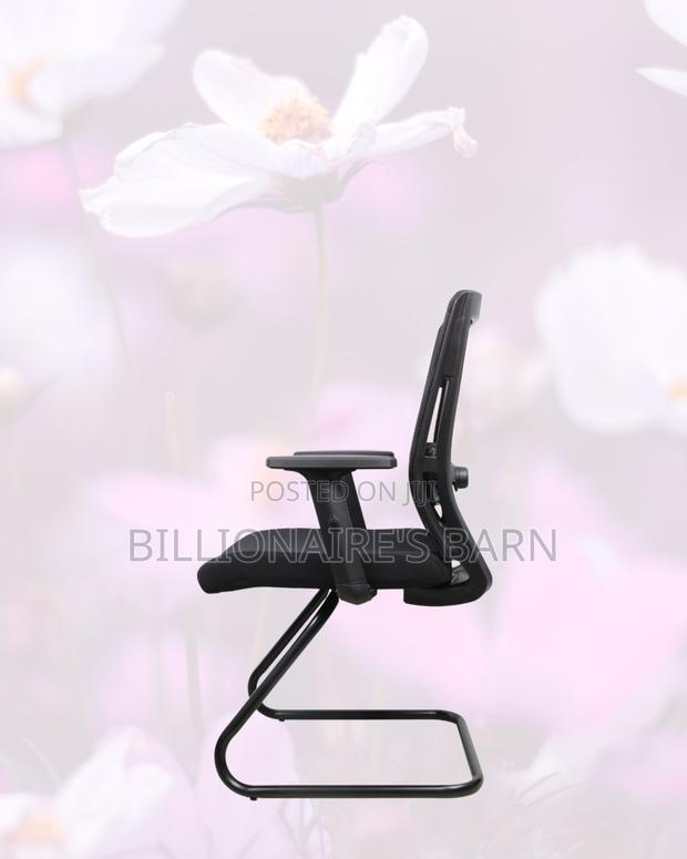 Black Visitor Chair | Boardroom-Ready Style | Powder-Coated Steel