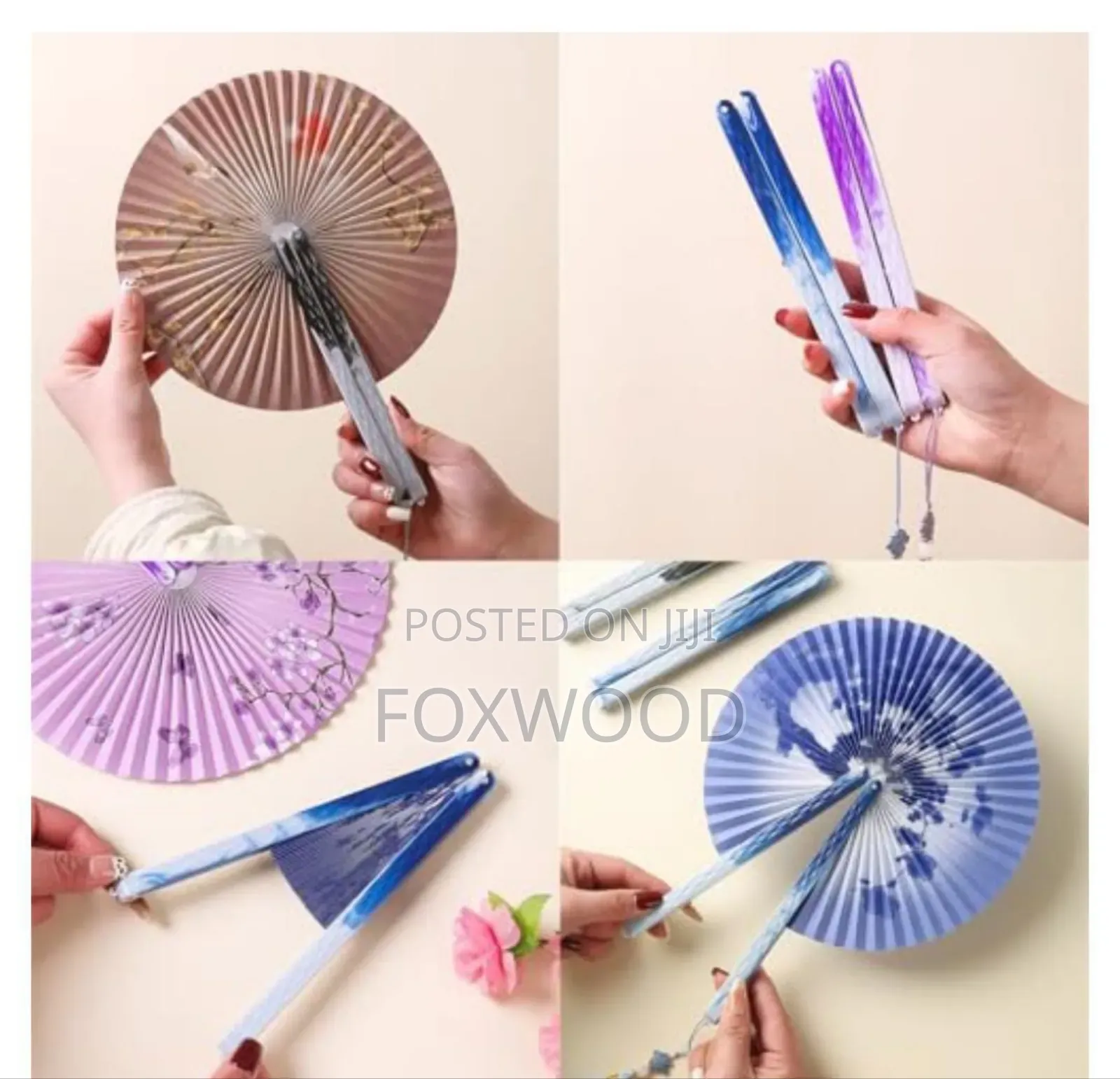 Round Foldable Fans