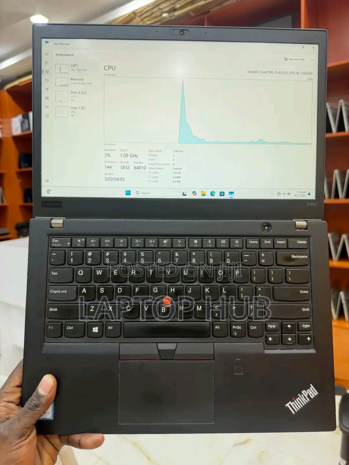 Laptop Lenovo ThinkPad T480s 8GB Intel Core i5 SSD 256GB