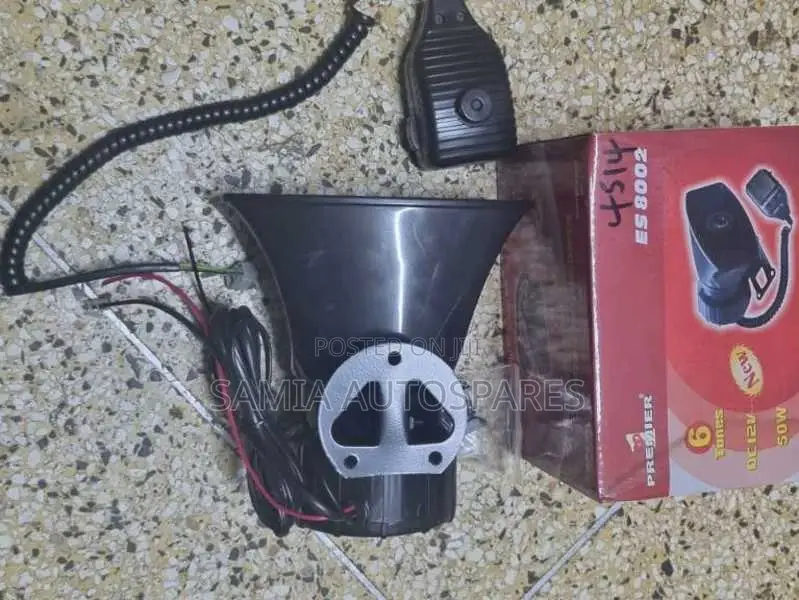 Car Siren Horn With a Megaphone Speaker