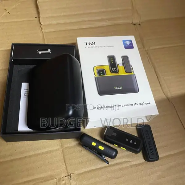 . T68 High-Quality Wireless Lavalier Microphone