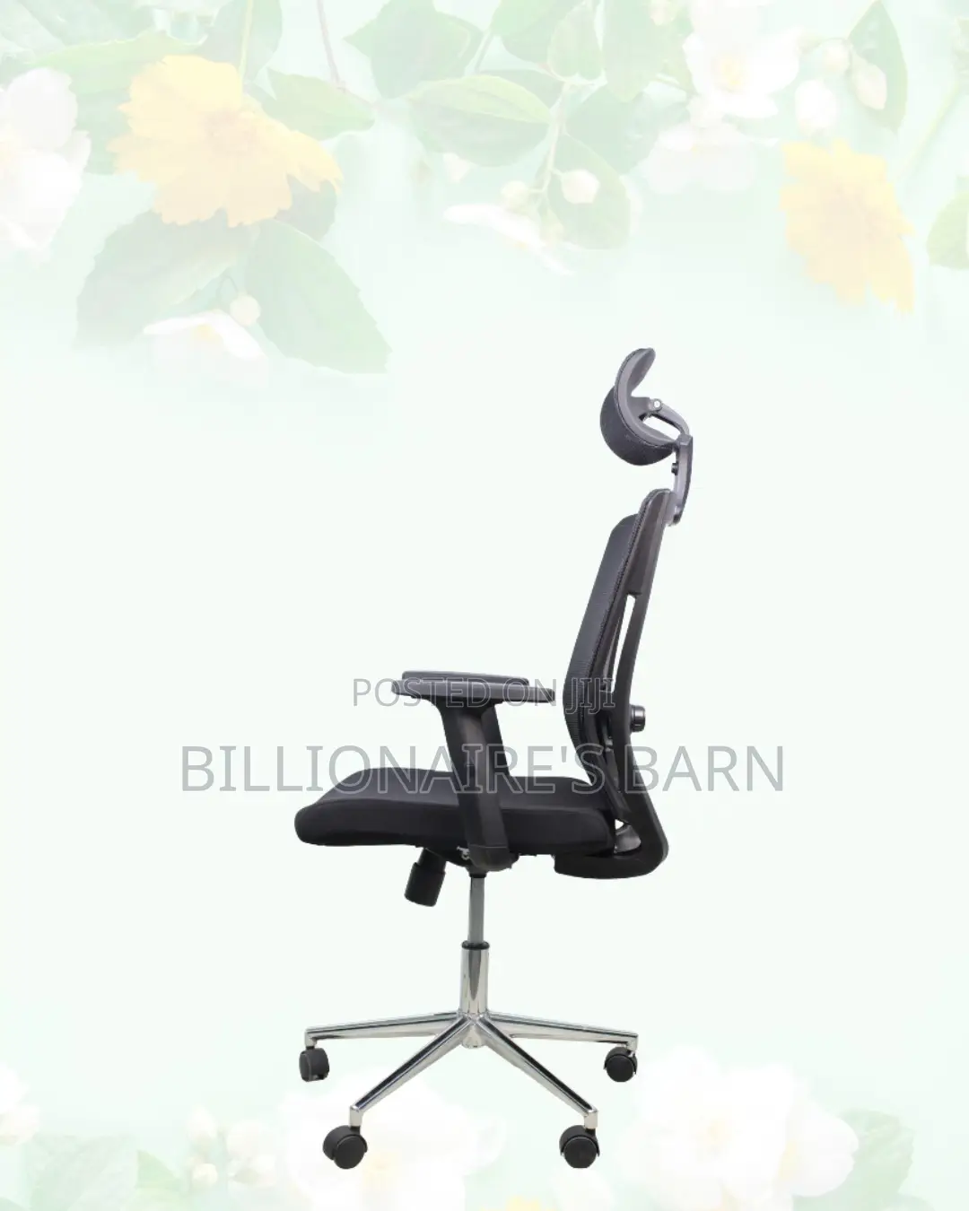 Black Ergonomic Mesh Chair | Adjustable for Different Desk Heights |