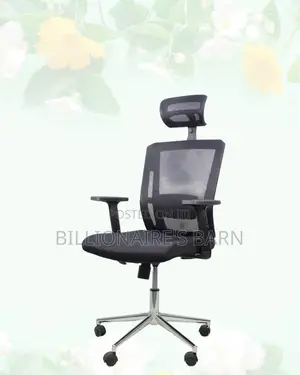 Black Ergonomic Mesh Chair | Adjustable for Different Desk Heights |