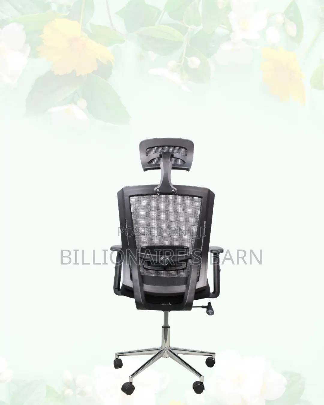 Black Ergonomic Mesh Chair | Adjustable for Different Desk Heights |