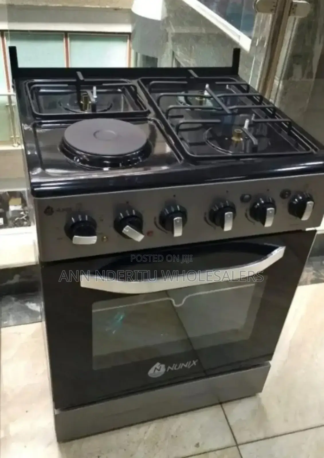 Electric Oven Nunix 3+1 Free Standing Cooker N/7