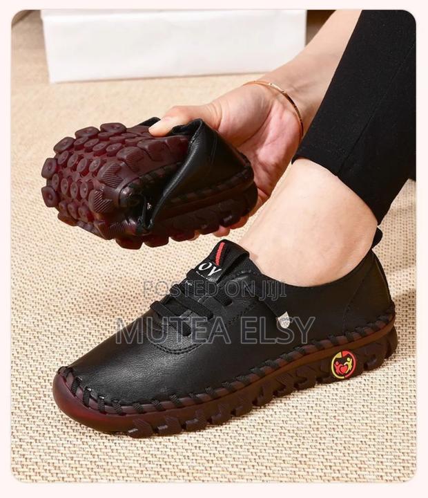 Black,Red,White,Brawn,Grey Cream Soft Sole Ladies Sneakers - thumbnail 3