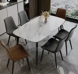 Home Dining Set; Modern Compact 4-Seater Dining Collection