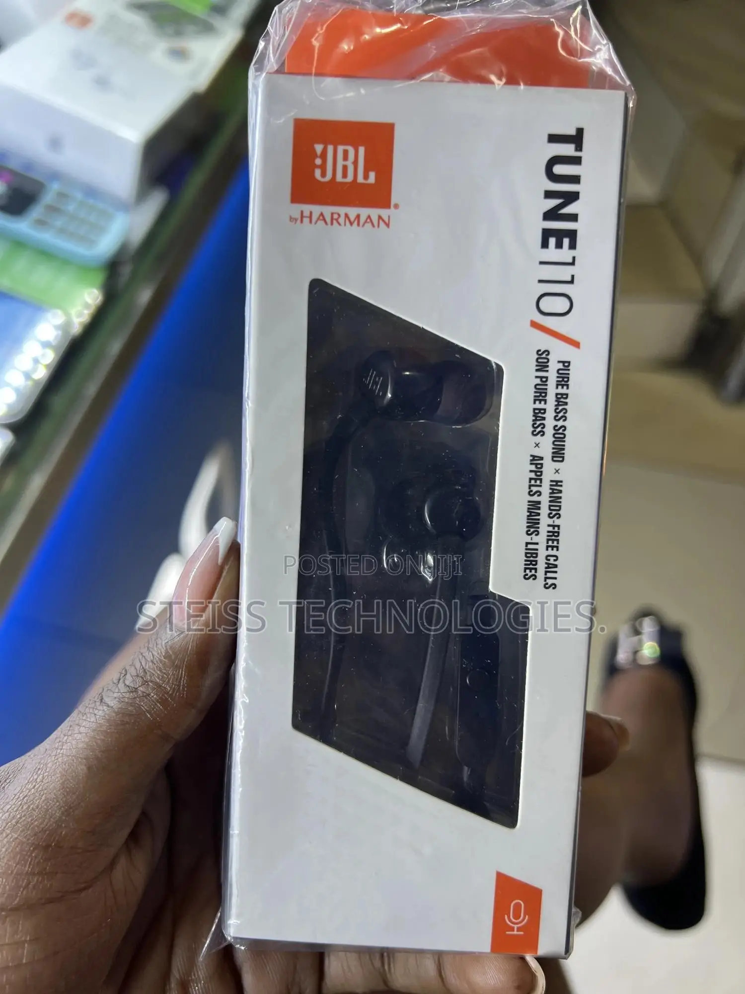 JBL Tune 110 Wired Headphones.