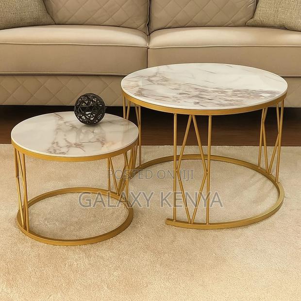 Pure Marble Nesting Stool 2pc Set