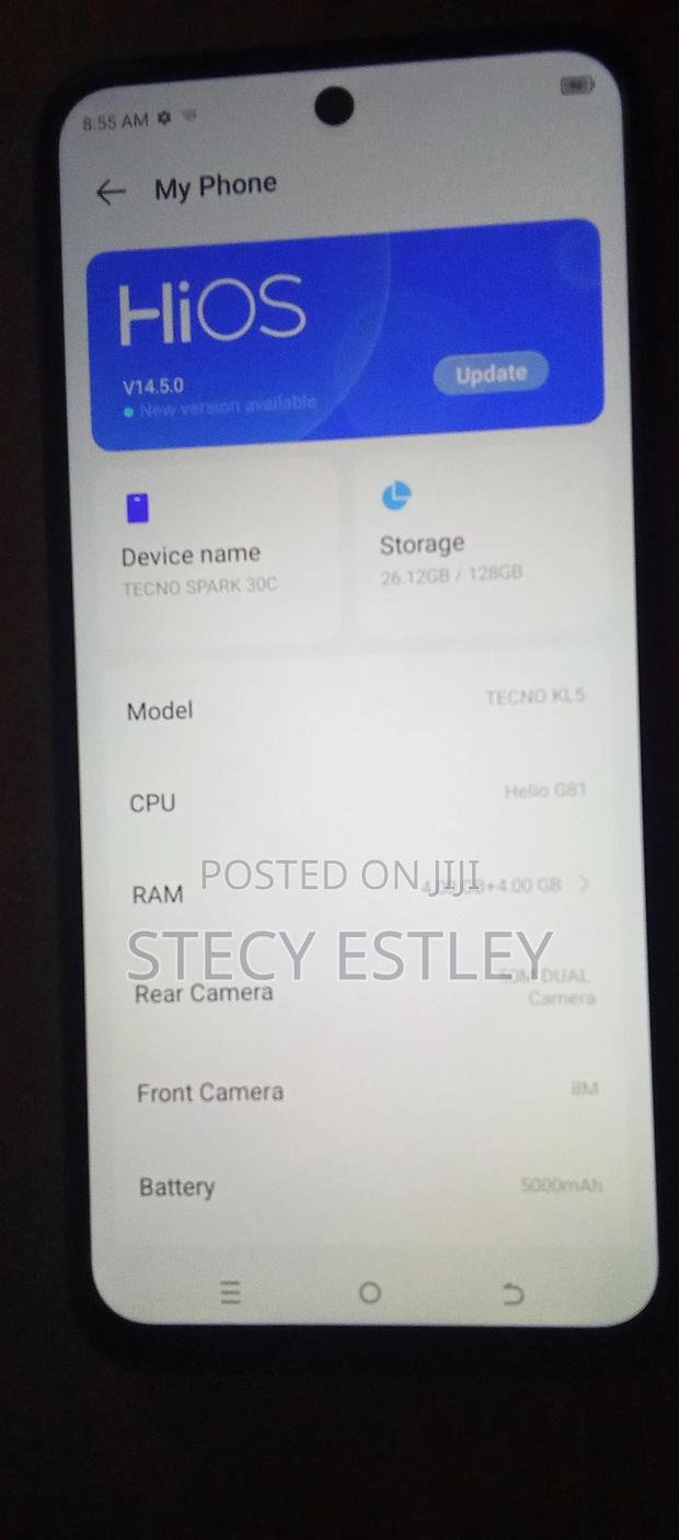 New Tecno Spark 30C 128 GB Gray - thumbnail 4