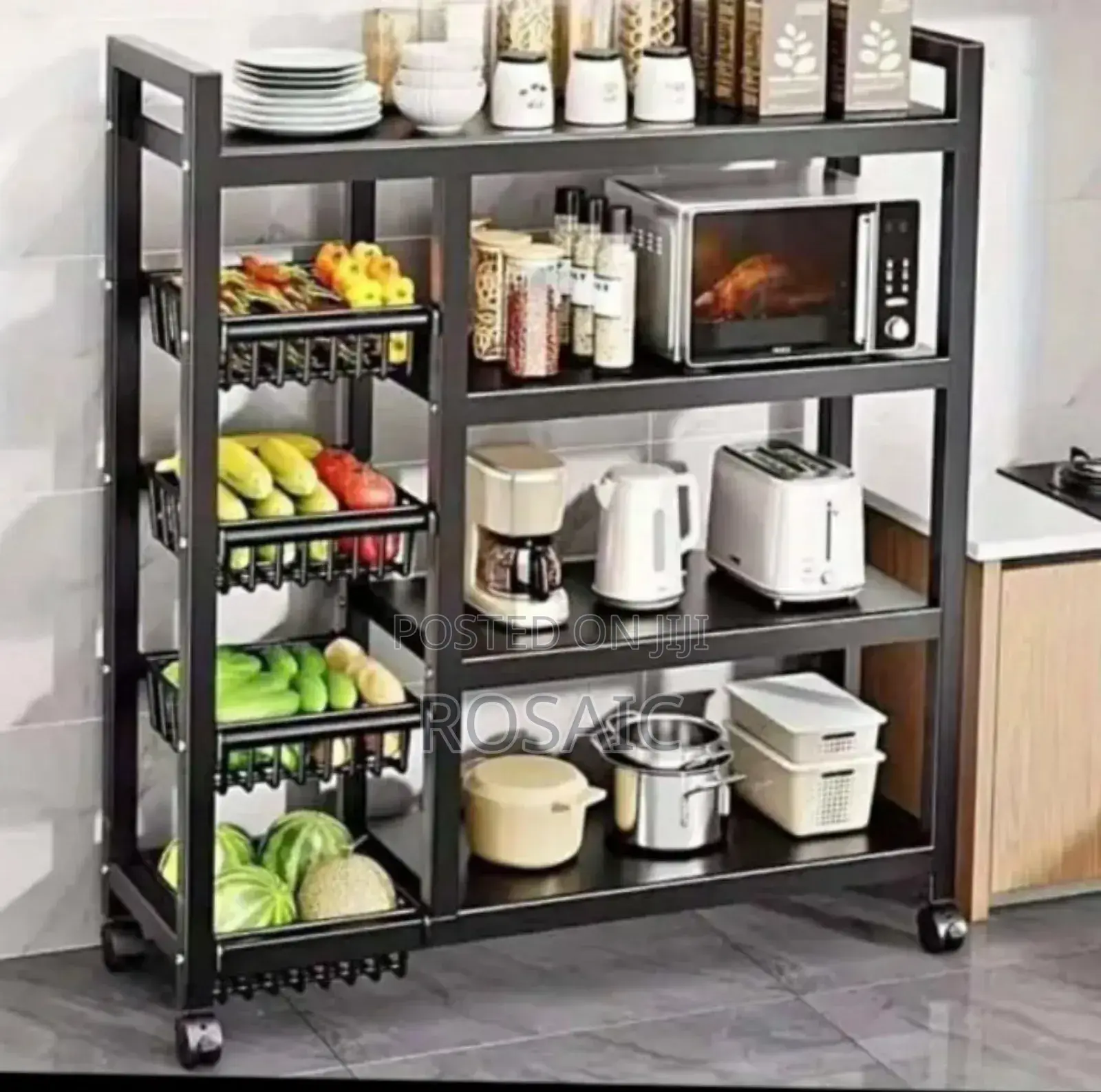Microwaves Stand With Fruit Rack