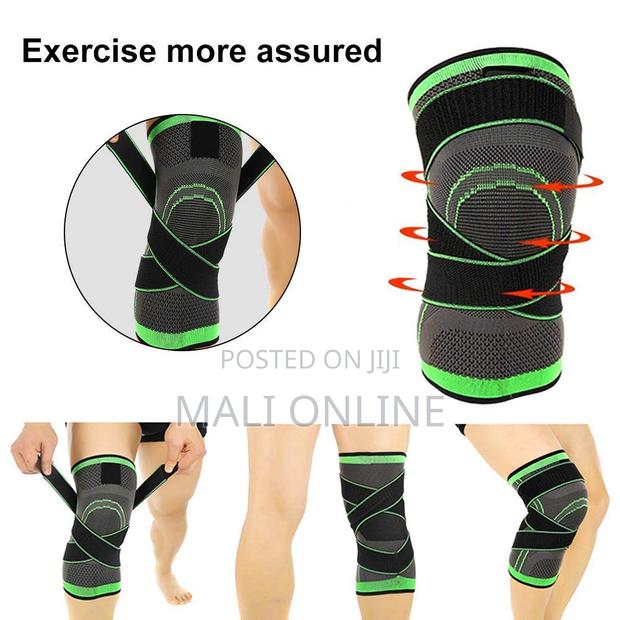Adjustable Sports Knee Pad Patella Stabilizer Brace – Knee Support - thumbnail 2