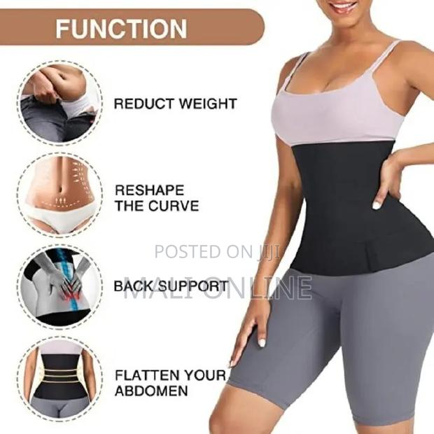 Slimming Belt Waist Trainer Sweat Sauna Belt Flat Tummy Body Shaper - thumbnail 4