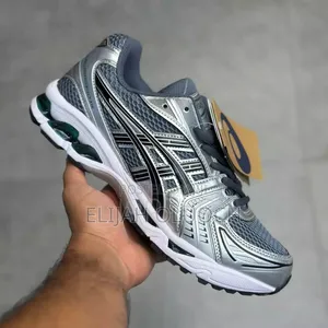 Asics Men's Gel-kayano 14 Metallic-silver And Grey Sneakers