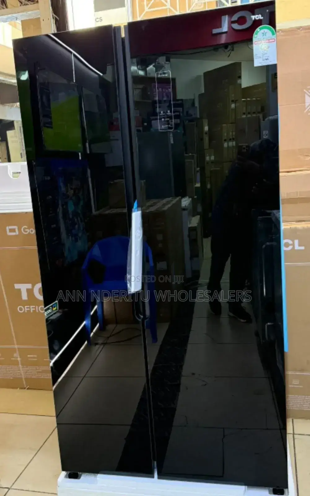 Restocked 550 Litres Tc10 Side by Side TCL Refrigerator