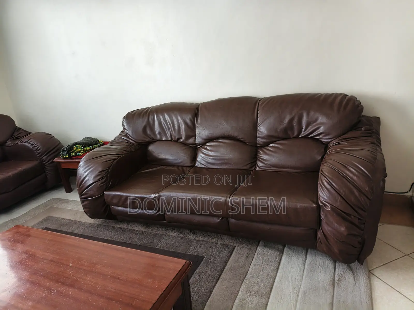 5 Seater Leather Sofa