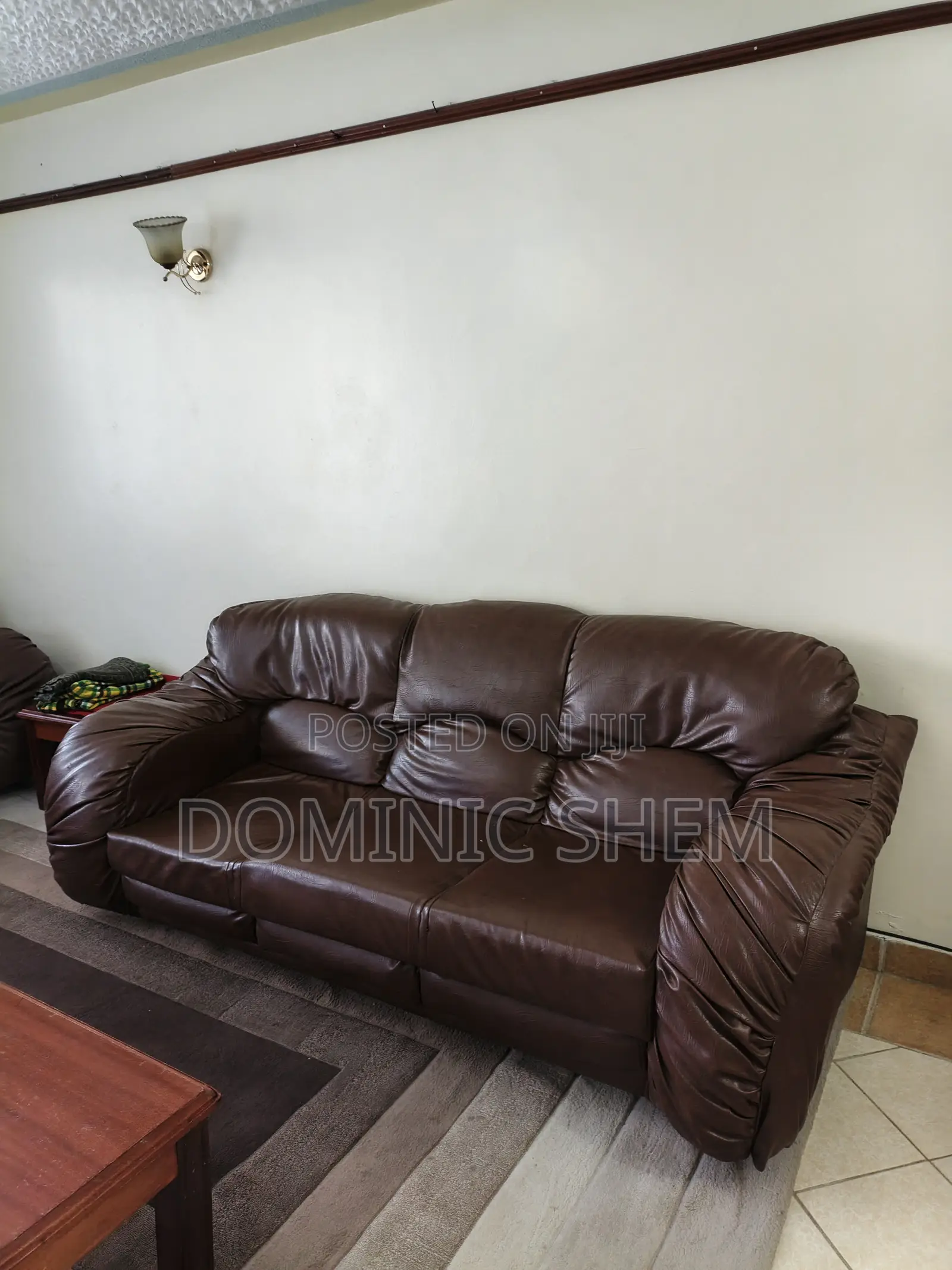 5 Seater Leather Sofa