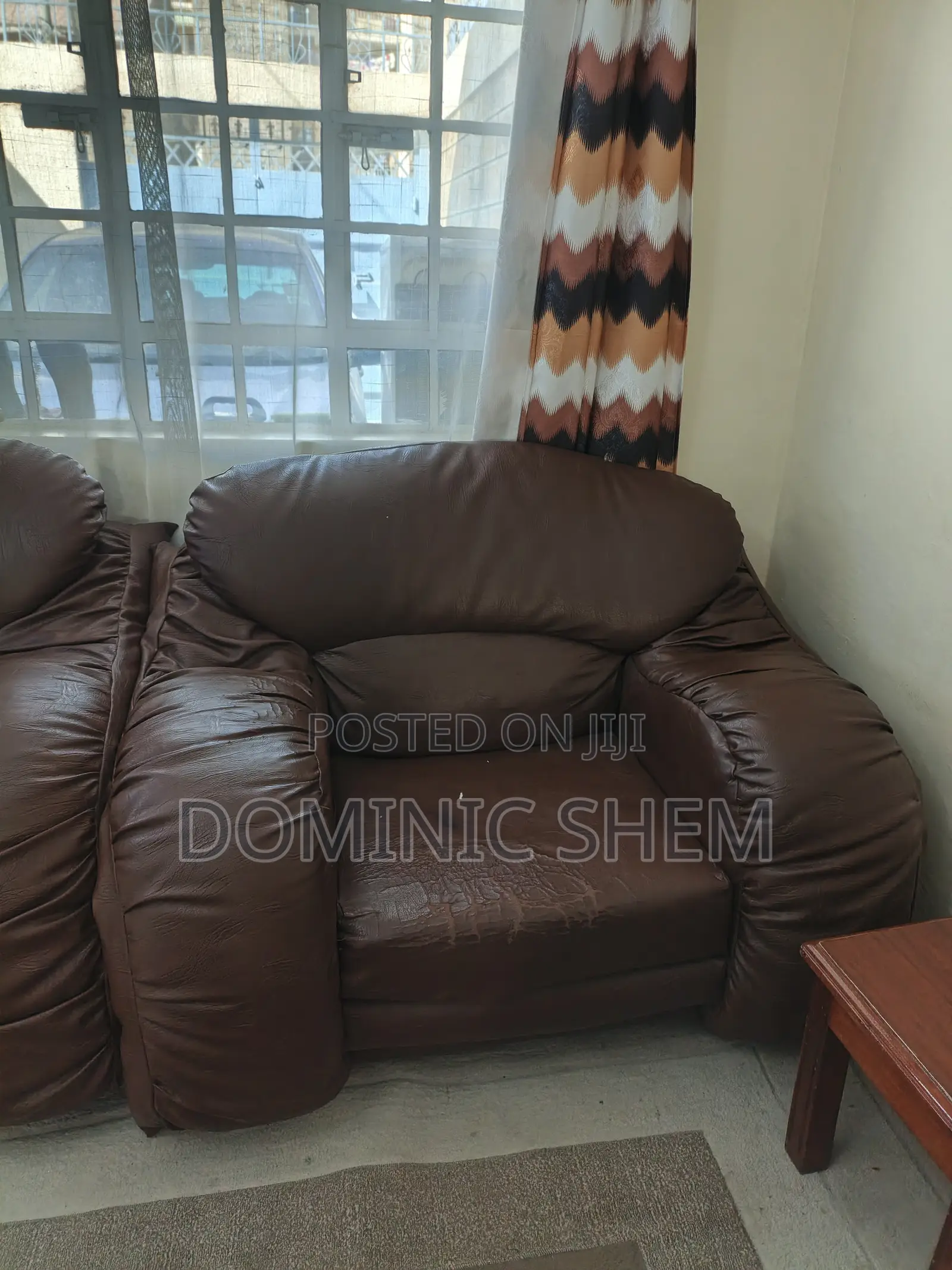 5 Seater Leather Sofa