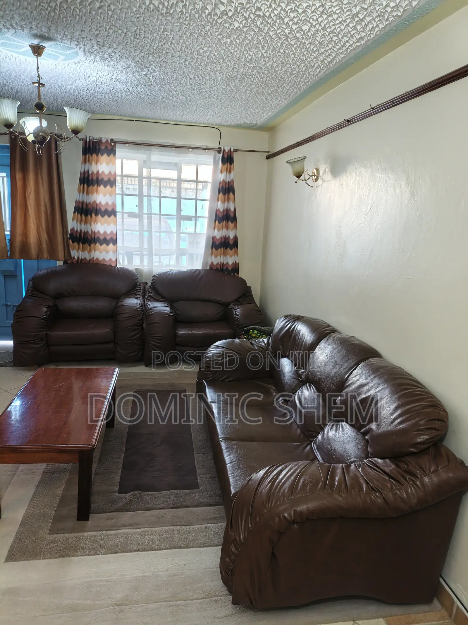 5 Seater Leather Sofa