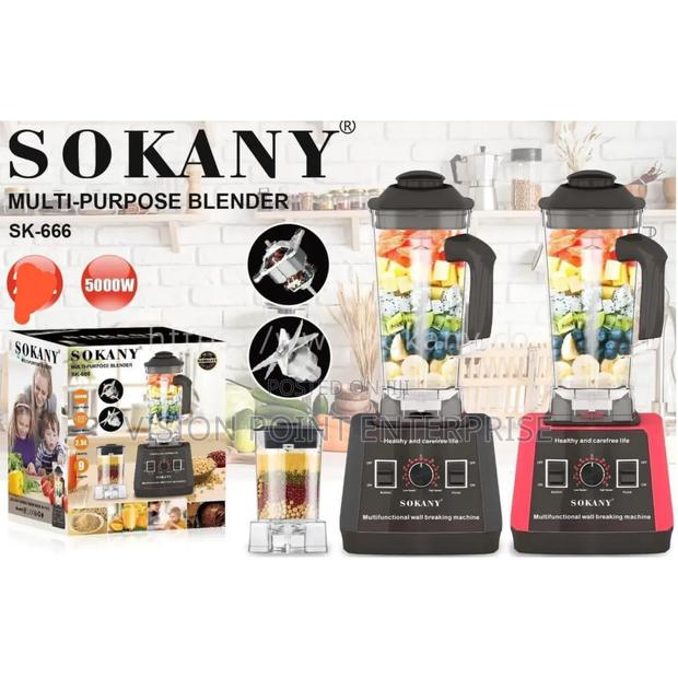 *2 in 1 Sokany Commercial Blender(Sk-666)