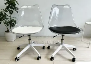 Wheeled Paded Eames Chairs