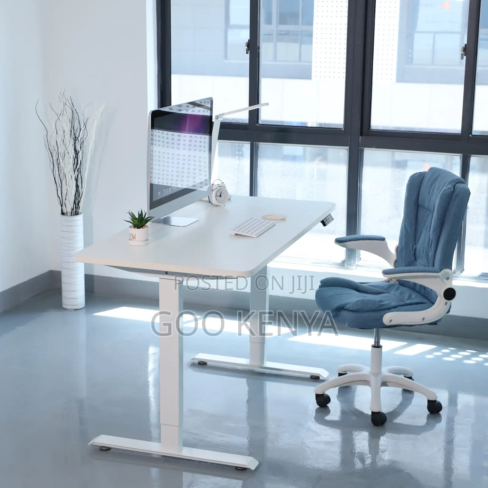 Office Desk; 1.2m Height Adjustable Elecric Office Desk