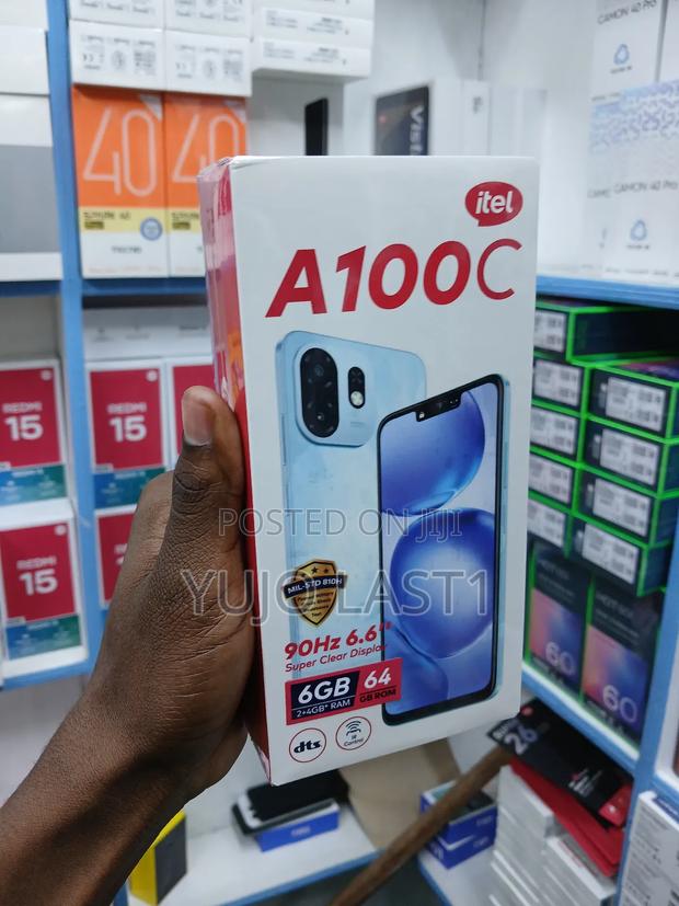 New Itel A100C 64 GB Black - thumbnail 3